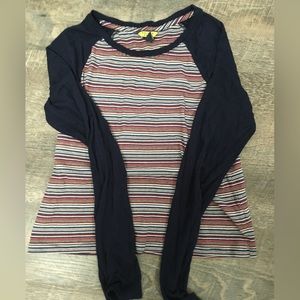 Multi color striped long sleeve